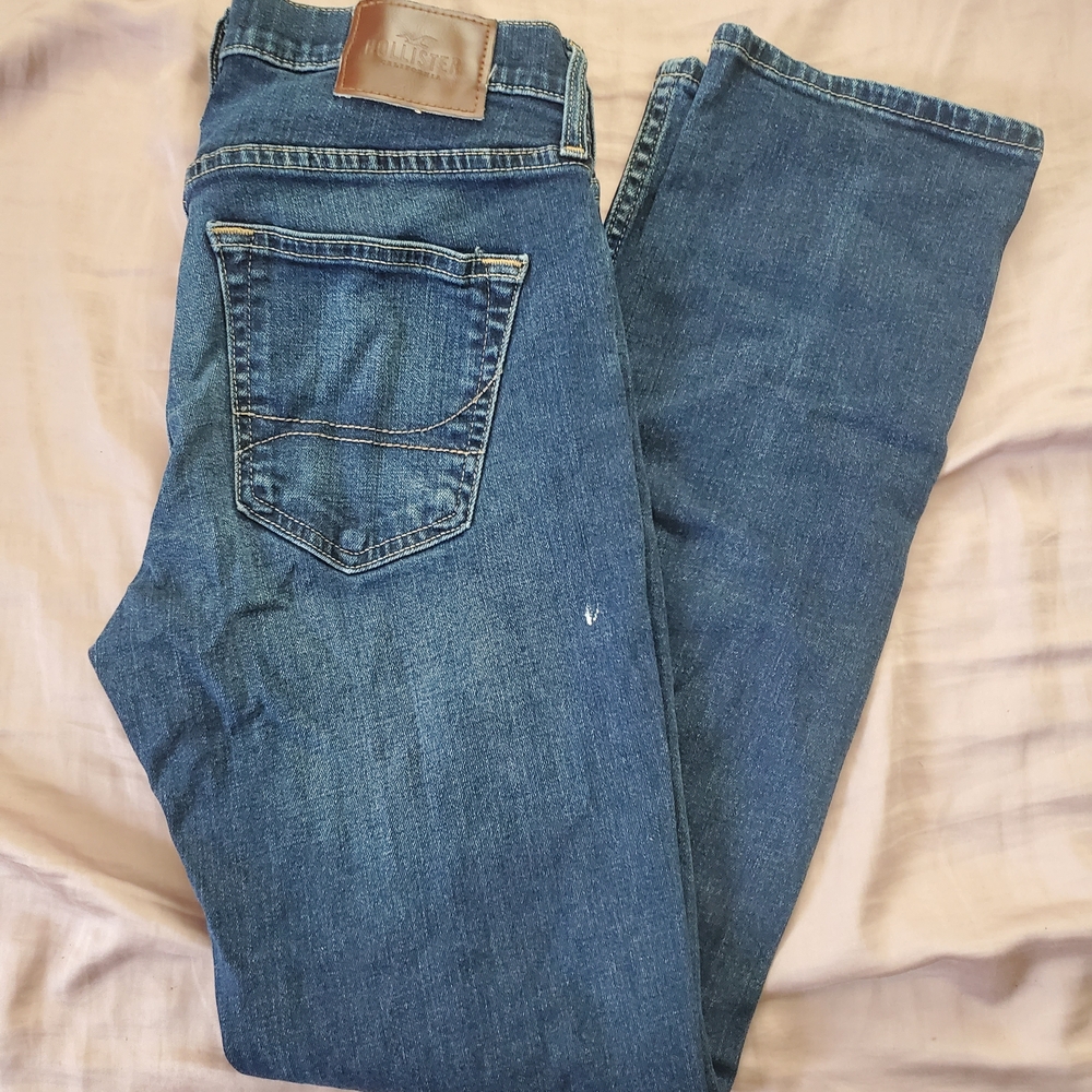 Hollister Dark Blue Straight Jeans